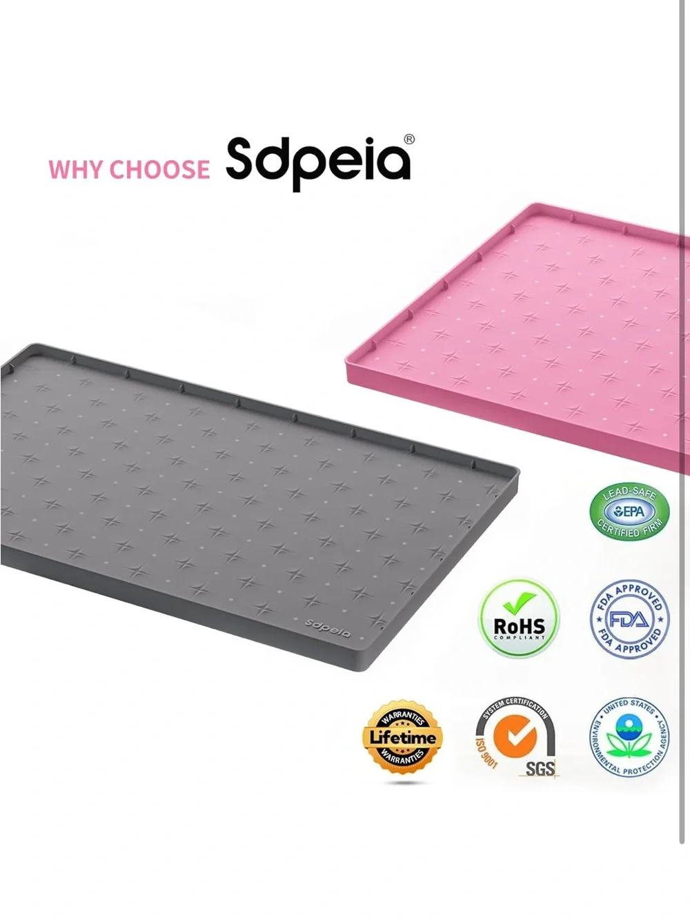 New Open Bag Gray Sdpeia Under Sink Mat 31
